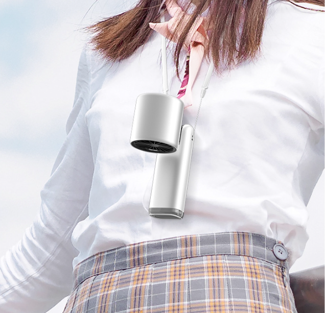 Portable Fan Handheld Mini Turbo Fan Battery , High Speed Powerful Ice Cooling 5 Speed Adjustable Rechargeable Personal Fans for Beach Camping Travel Working (Starry Gray) - Image 6