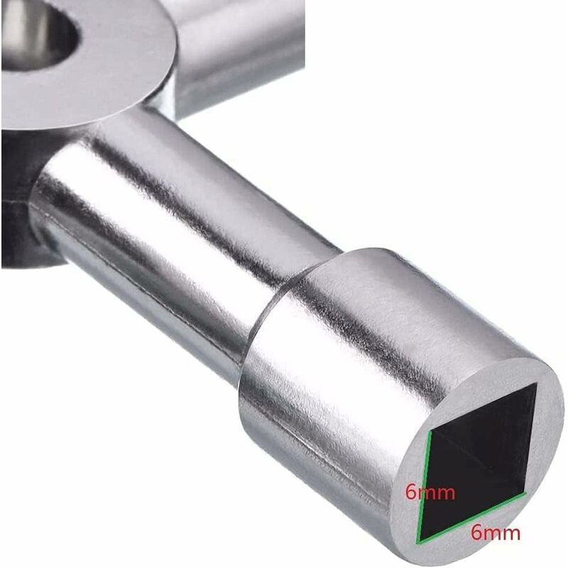 4 Way Multi-Function Key For Electric Water Door Gas Meter Cabinet Box Key Opening (Silver) - Image 4
