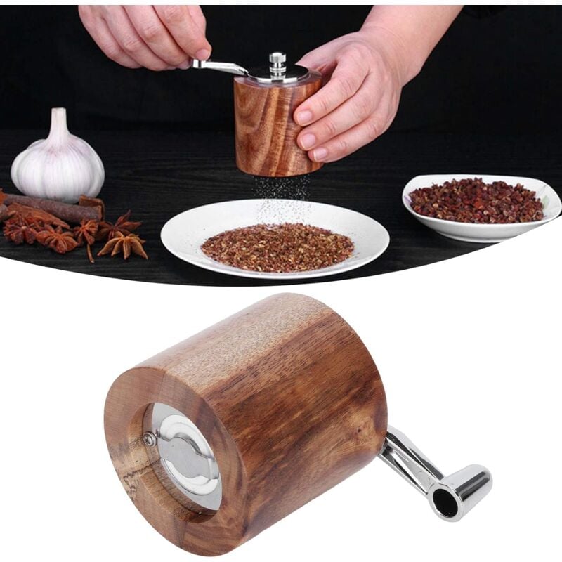 Spice Grinder, Manual Pepper Mill, Grinding Tool With Long Crank For Home Restaurant - Image 4