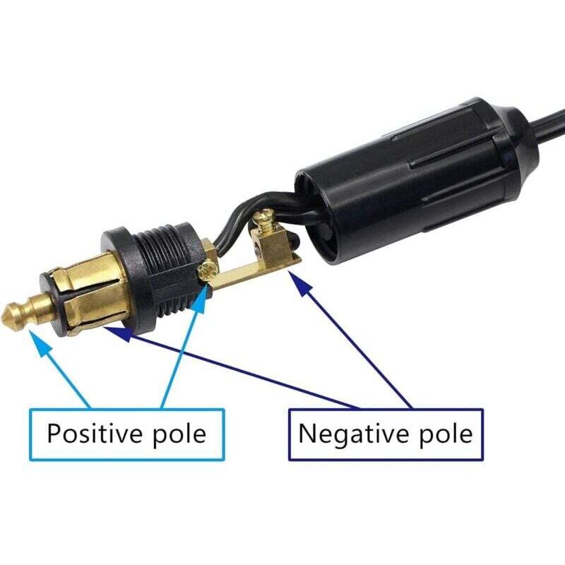 Din Hella Powerlet Plug For Cigarette Lighter 18Awg European Male Din Socket Cigarette Lighter Plug Adapter Socket - Image 4