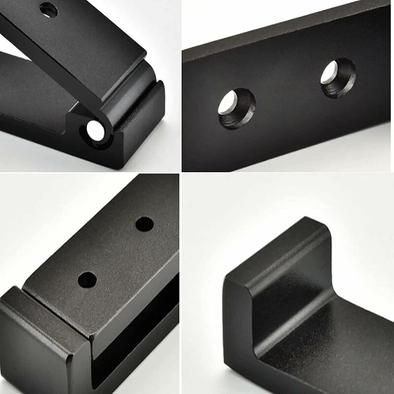 4 Pack Foldable Wall Hooks - Invisible Coat Hooks, Aluminum Wall Hook, Aluminum Alloy Wall Hanging Hook 90° Foldable - Image 4