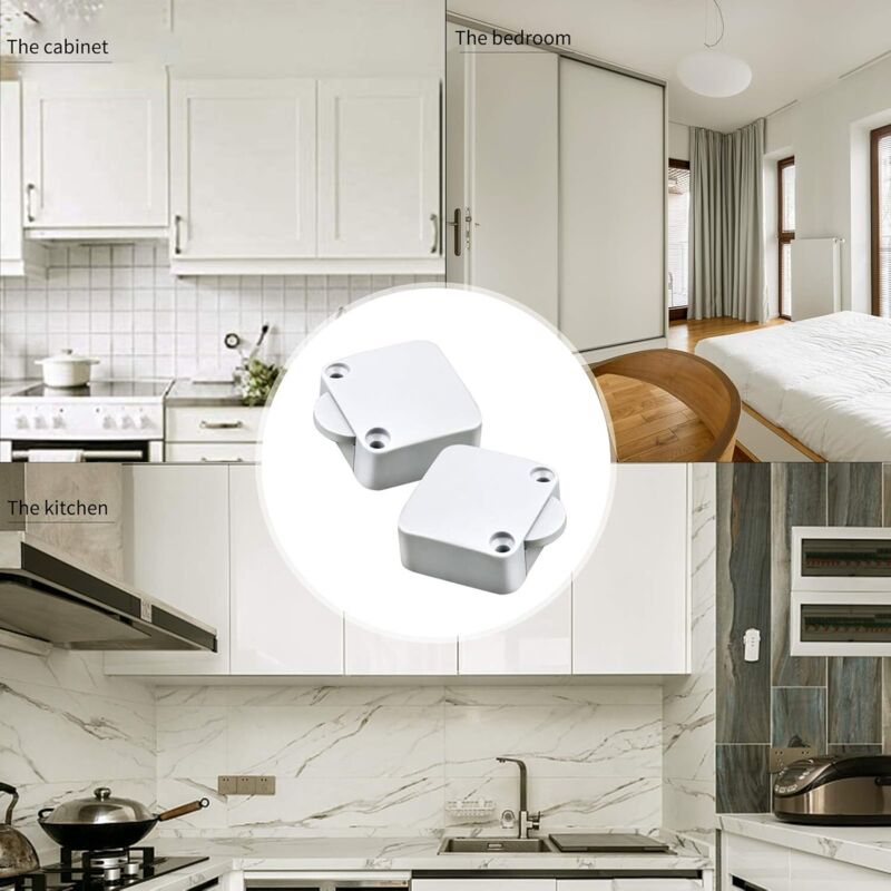 2 Piece Door Cabinet Switch Automatic Light Switch For Closets, White - Image 4
