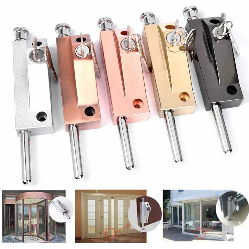 Multi-Purpose Door Lock, Garage Door Lock, Gate Lock, Universal Door Lock, Comes With 2 Keys, For Indoor And Outdoor - Image 4