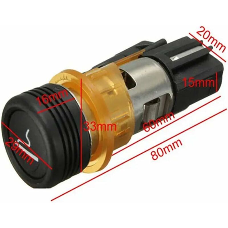 Car Cigarette Lighter & Cig Box Compatible With Peugeot 206 308 406 607 - Image 4