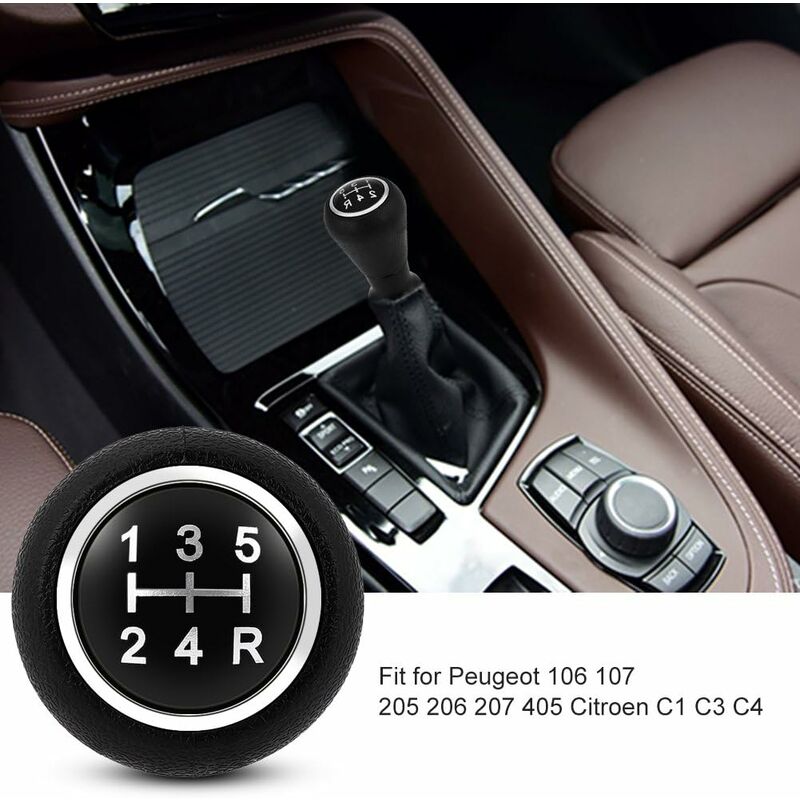 5 Speed Gear Shift Knob For Peugeot 106 107 205 206 207 405 Cit-ROen C1 C3 C4 - Image 4