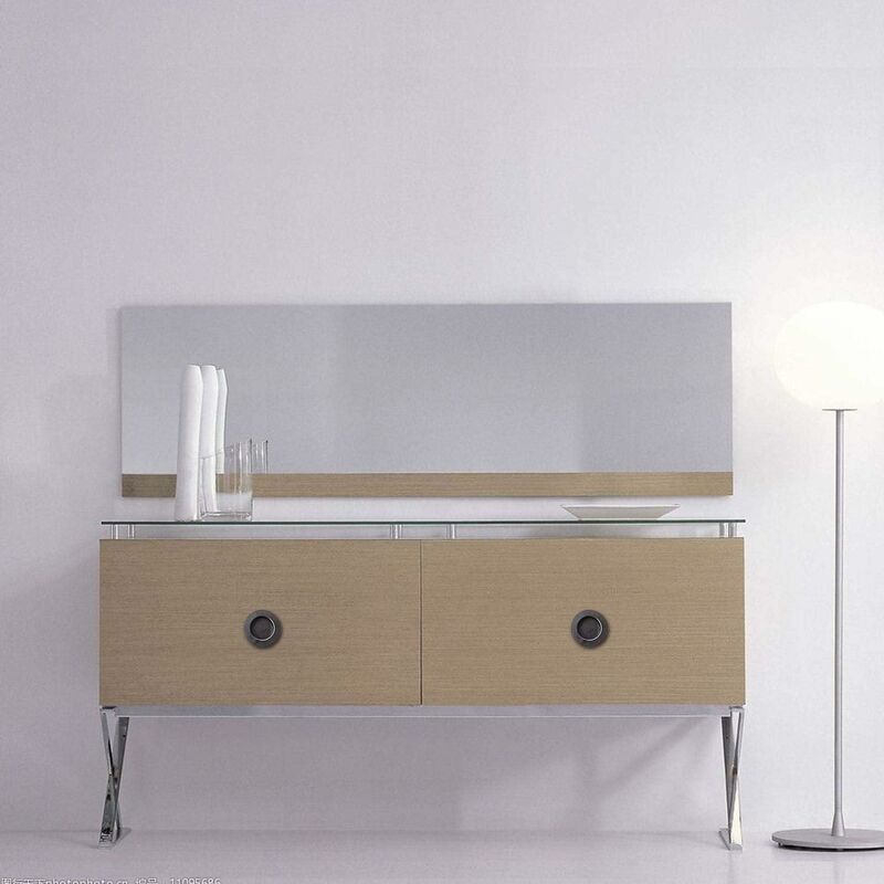 4 pcs ROund Recessed Handles, 40Mm Stainless Steel Sliding Door Handle, Black Furniture Handles Can Be Used For - Image 4