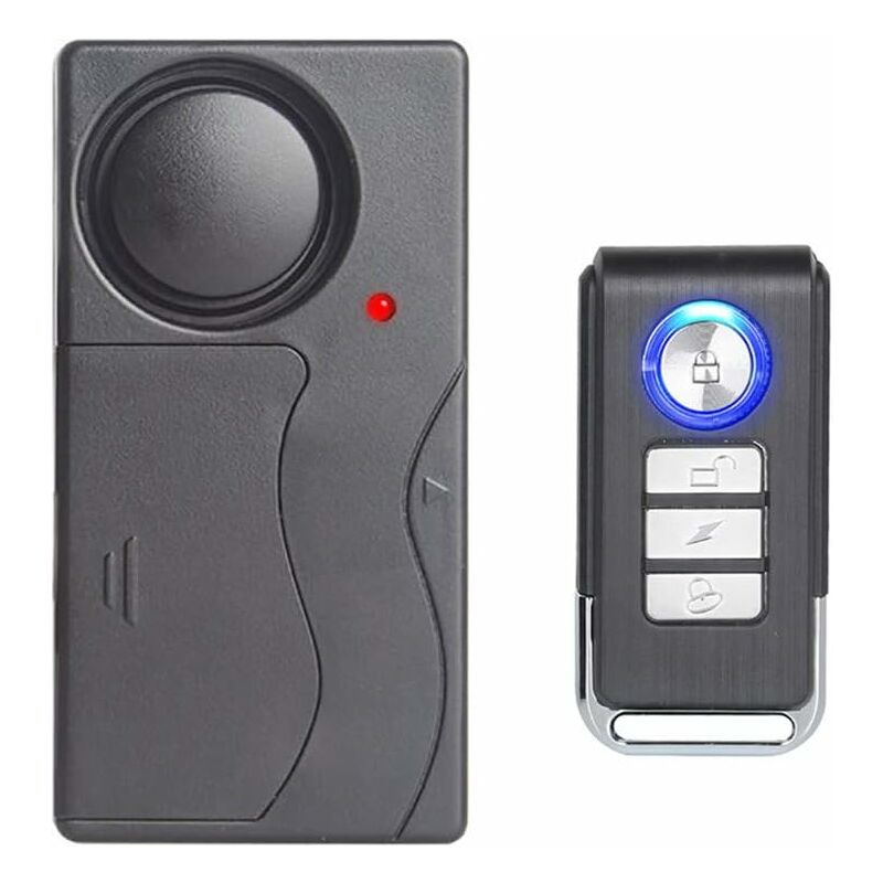 Wireless Vibration Alarm, Anti-Theft Alarm For Bicycle/Motorcycle/Car/Vehicles/Door/Window, 110Db Sound (Remote Control - Image 4