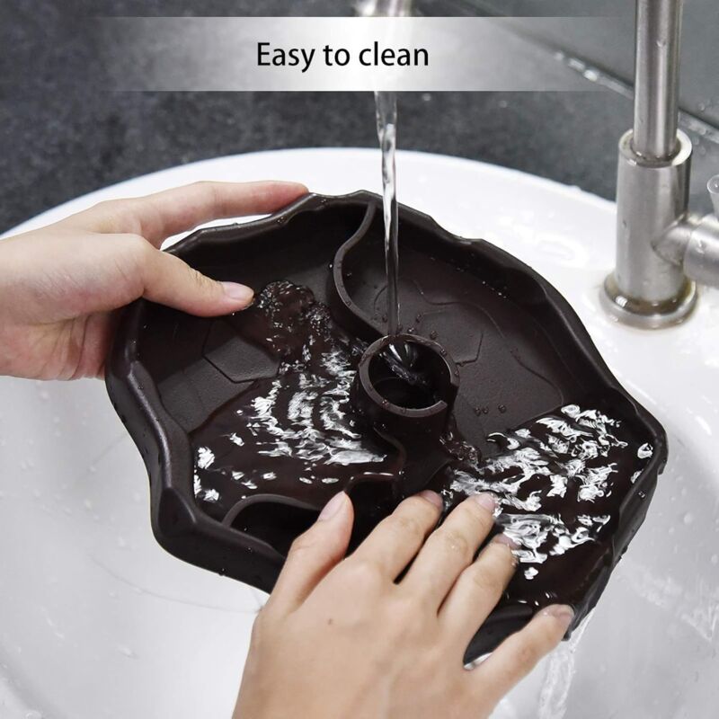 Pet Drinking Fountain, 2 In 1 Automatic Drinking Fountain Anti-Splash Turtle Lizard Reptile - Image 4