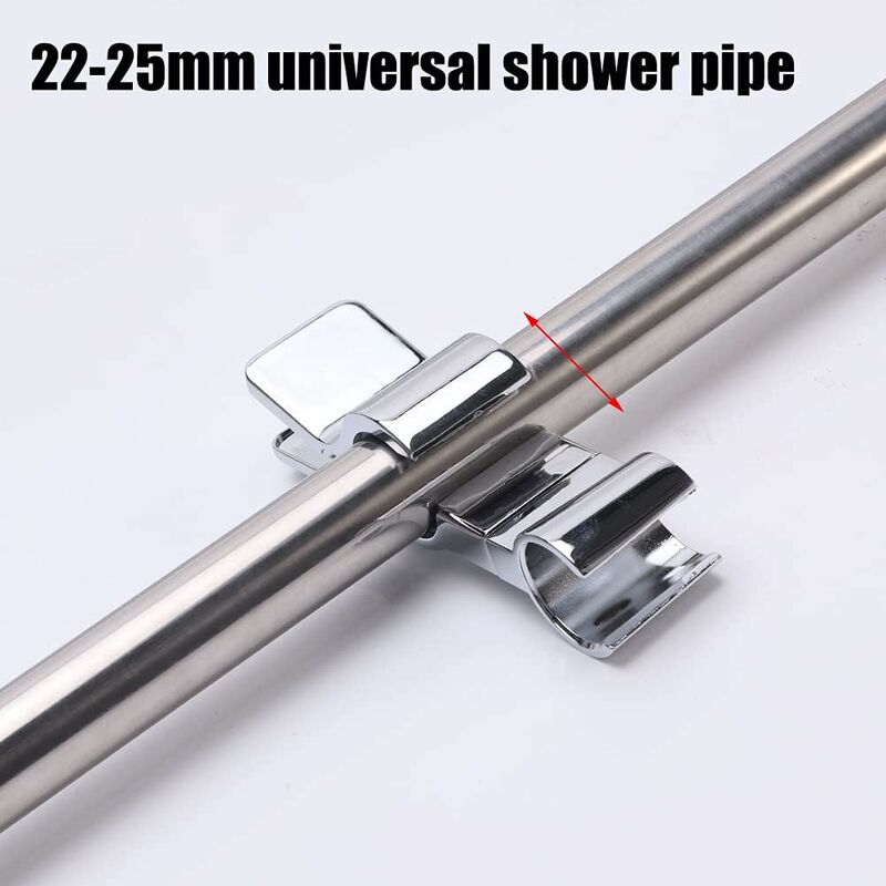 Shower Head Holder For Slide Bar, Universal 22-25Mm Rail Head Bracket Holder For Slide Bar Slider Clamp Bathroom - Image 4