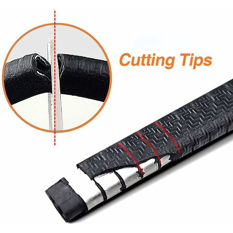 Car Door Edge Guards 4M Car Bumper Protector Rubber And Metal U Shape Door Edge Guard Strip Cars Boat - Image 4
