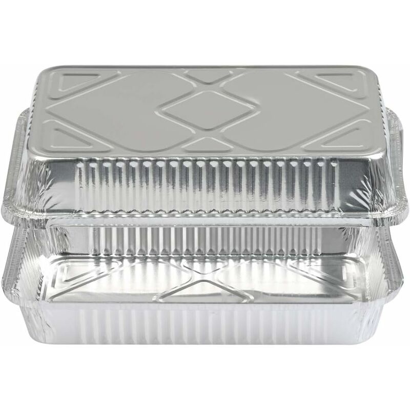 25 pcs Aluminum Foil Trays Barbecue Accessory For Cooking, ROasting, Baking, Freezing And Storing Large Aluminum Foil - Image 4
