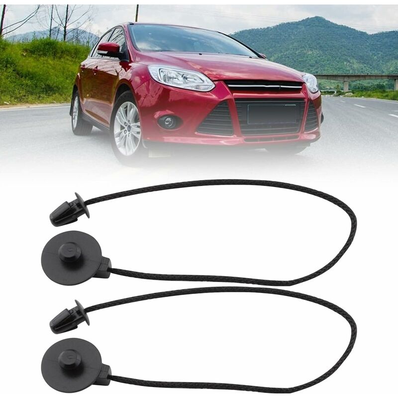 2 pcs Rear Parcel Shelf Tie Down Cords Compatible With Ford Focus Mk3 2012-2017 Cv6Z5846538A Bm51A46538Aa - Image 4