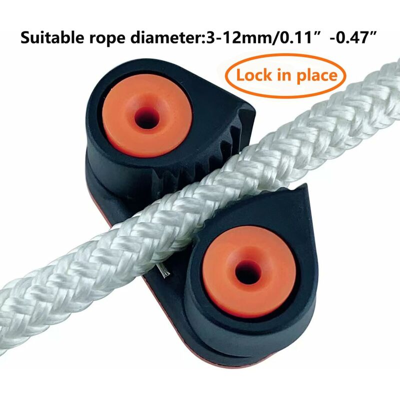 Ball Bearing Cam Cleat Marine Boat Quick Entry ROpe Cam Cleat Wire Fairlead Sailing Sailboat Equipment - Image 4