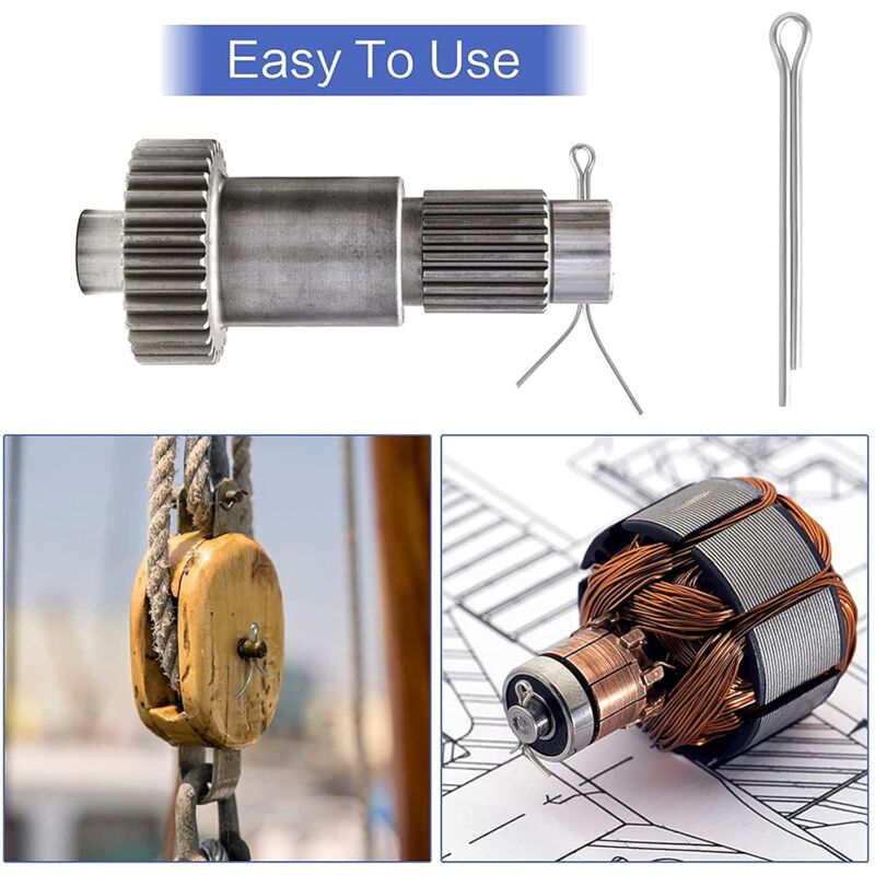 230 pcs Stainless Steel Cotter Pins M1 M2.5 M3 M4 M5 Retaining Pin Assortment Kit With Storage Box - Image 4