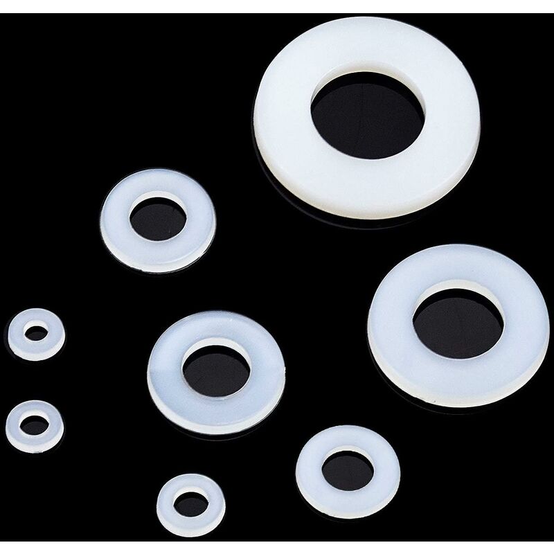 Nylon Washer Plastic Spacer M2.5 M3 M4 M5 M6 M8 M10 Flat Washer ROund 520 pcs - Image 4
