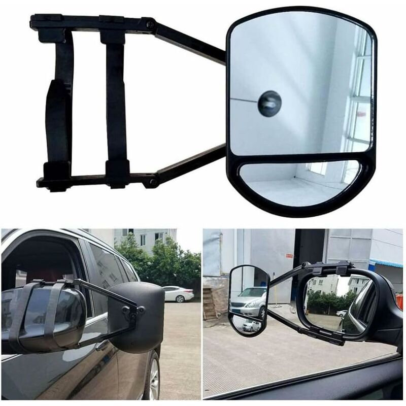 Rearview Mirror, Car Towing Mirror Extended Rearview Mirror Wide Angle Auxiliary Mirror For Car Truck Trailer Rv - Image 4