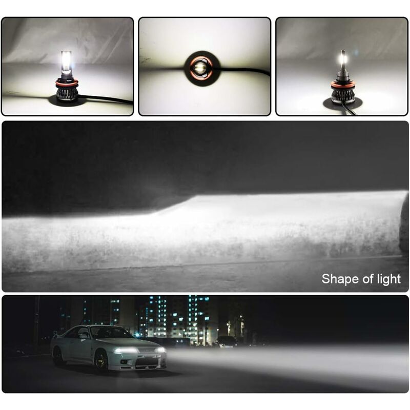 H7 Car Headlight Mini LED Lamp Bulbs Car Headlight Kit 6000K LED Lamp 2 pcs - Image 4