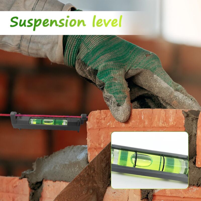 4 pcs Mini Spirit Level, Black Spirit Level, Magnetic Spirit Level, Camping Level, Small Spirit Level For Construction, - Image 4