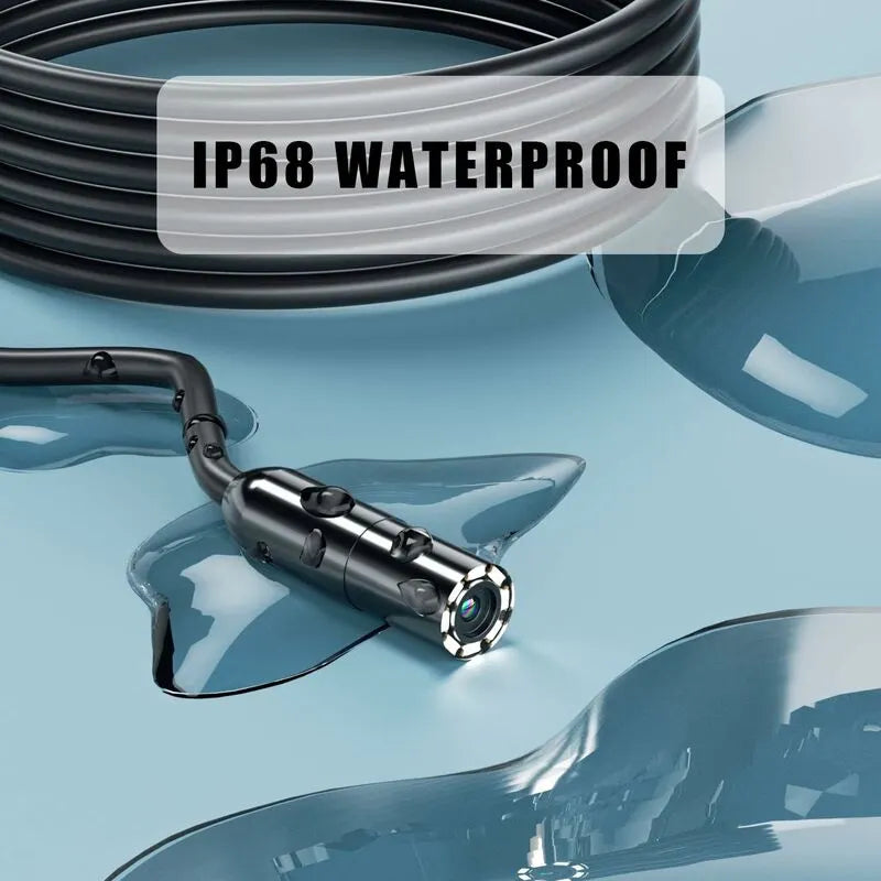 Industrial Endoscope 1080P Hd Digital Inspection Camera With 8Mm Ip68 Waterproof Camera, Channel Camera With 2.8" Ips - Image 4