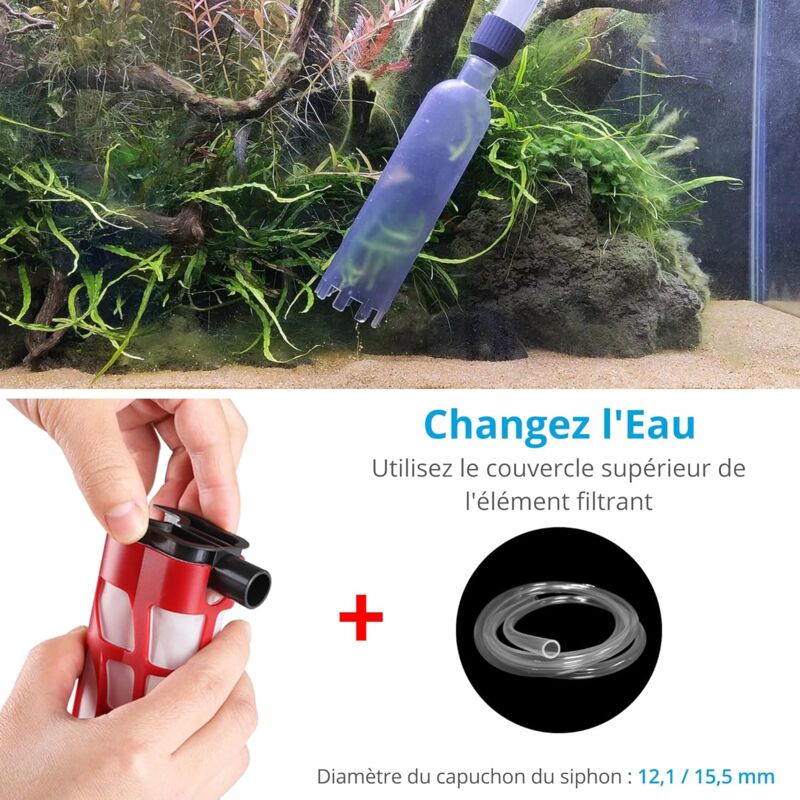 Automatic Aquarium Vacuum Cleaner, Electric Gravel Cleaner Suitable For Medium And Large Aquarium - Image 4