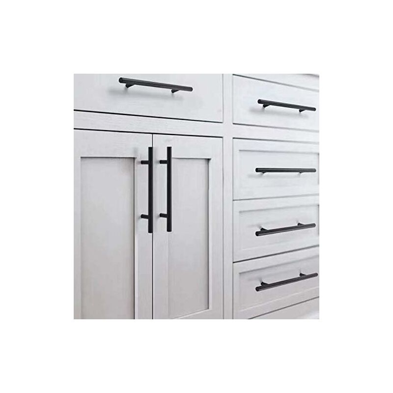 20 pcs Black Furniture Handle Black Kitchen Cabinet Handle T Handles Black Drawer Cupboard Handles - Image 4
