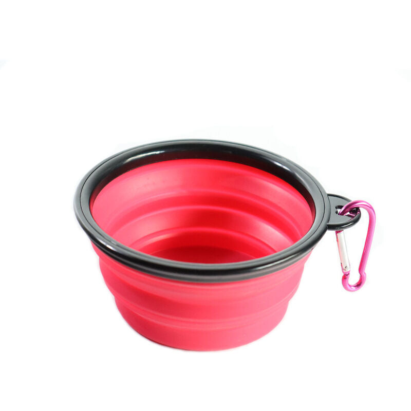 2 Dog Bowl Foldable Travel Dog Water Bowl Portable Cat Pet Silicone Food Bowl Small - Image 4