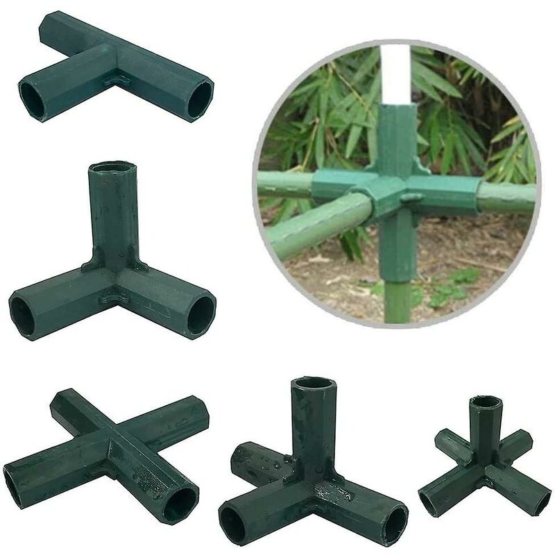 4 pcs 4 Way Garden Frame Corner Connector Pipe Connector Corner Connector For Greenhouse Furniture Frame Inner 16Mm - Image 4