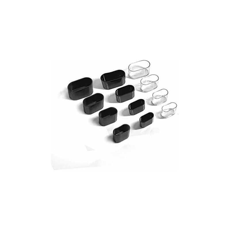 Chair Leg Caps,Oval Silicone Furniture Feet Pads Cover Table Protectors Floor Scratches,8-24 pcs-Transparent/24 pcs - Image 4
