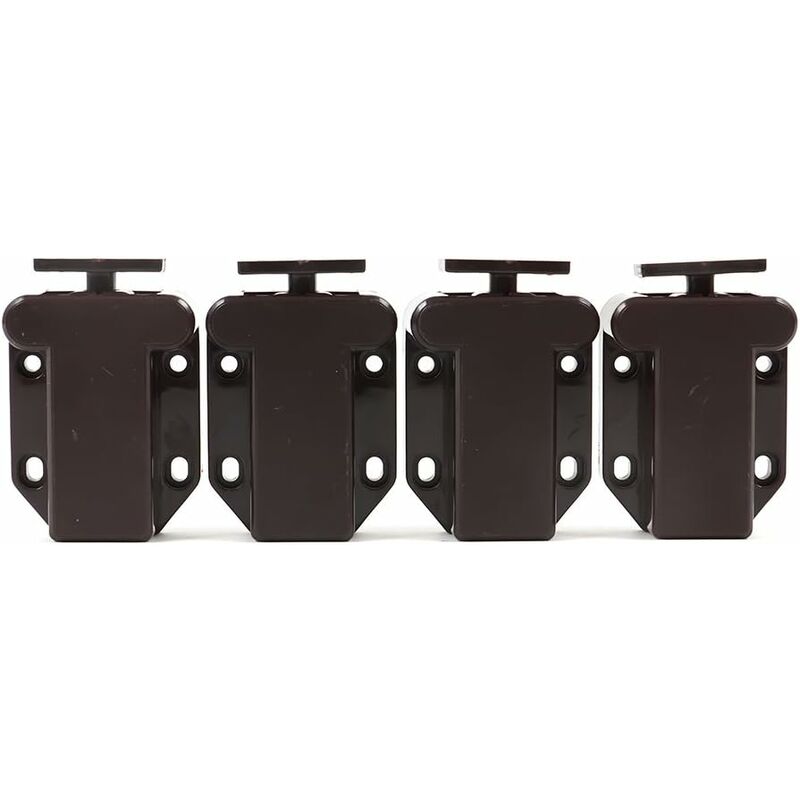 4-Pack Of DAmping Cushioning Systems For Doors, Cabinets And Drawers - Brown - Image 4