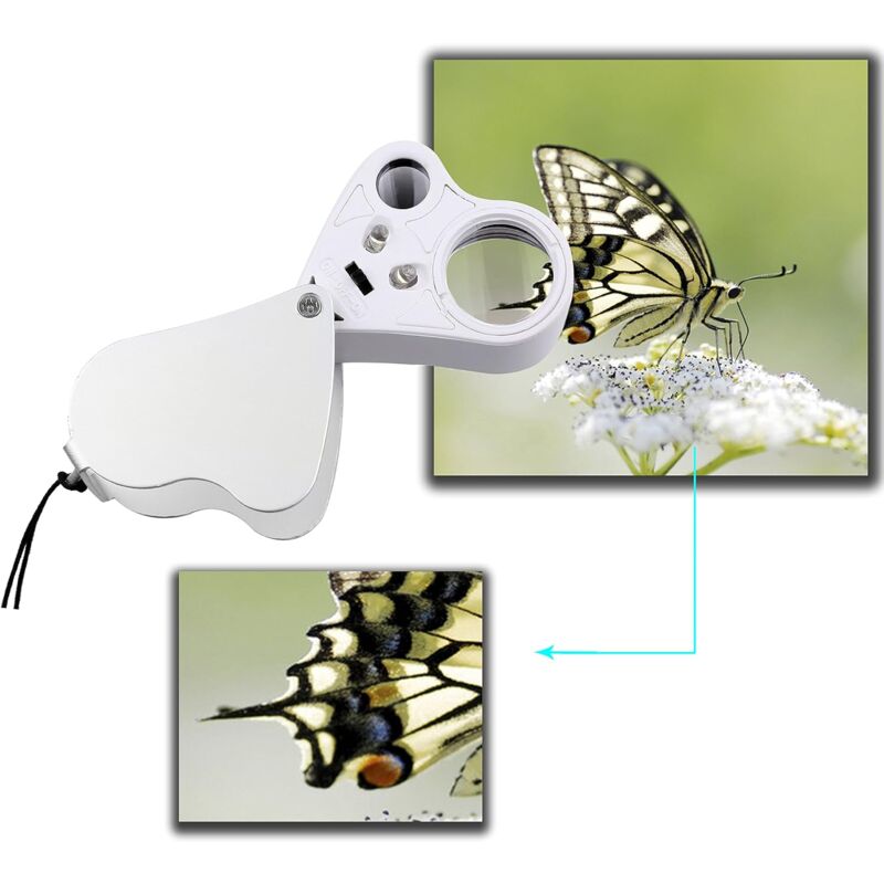 LED Illuminated Jeweler'S Loupe Dual Focus Magnifier, 60X, 12Mm And 30X - Image 4