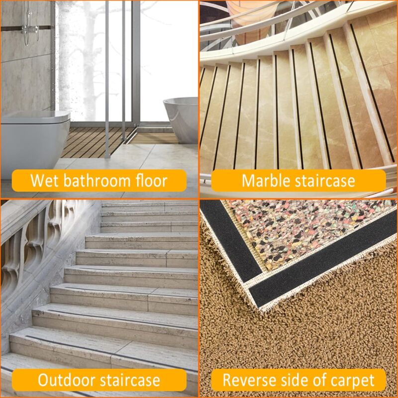 Anti Slip Tape, 15M25Mm Anti Slip Tape For Stairs Adopts Self-Adhesive Design, Pvc Anti Slip Tape For All Kinds Of - Image 4