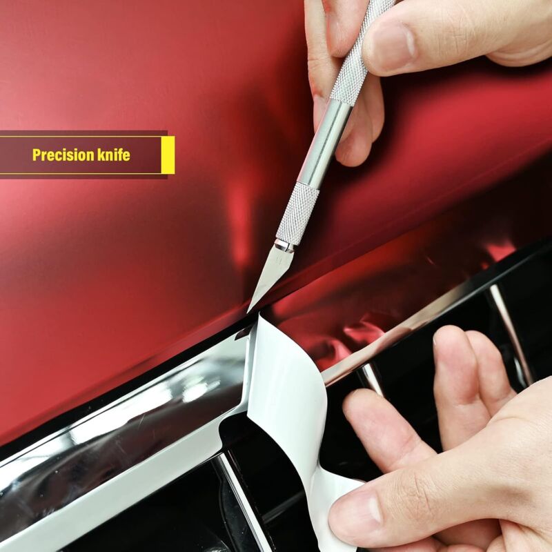 Car Accessories Squeegee Kit, With Felt Squeegee, Hobby Knife For Application Or Scraping With Cutter And Plastic - Image 4