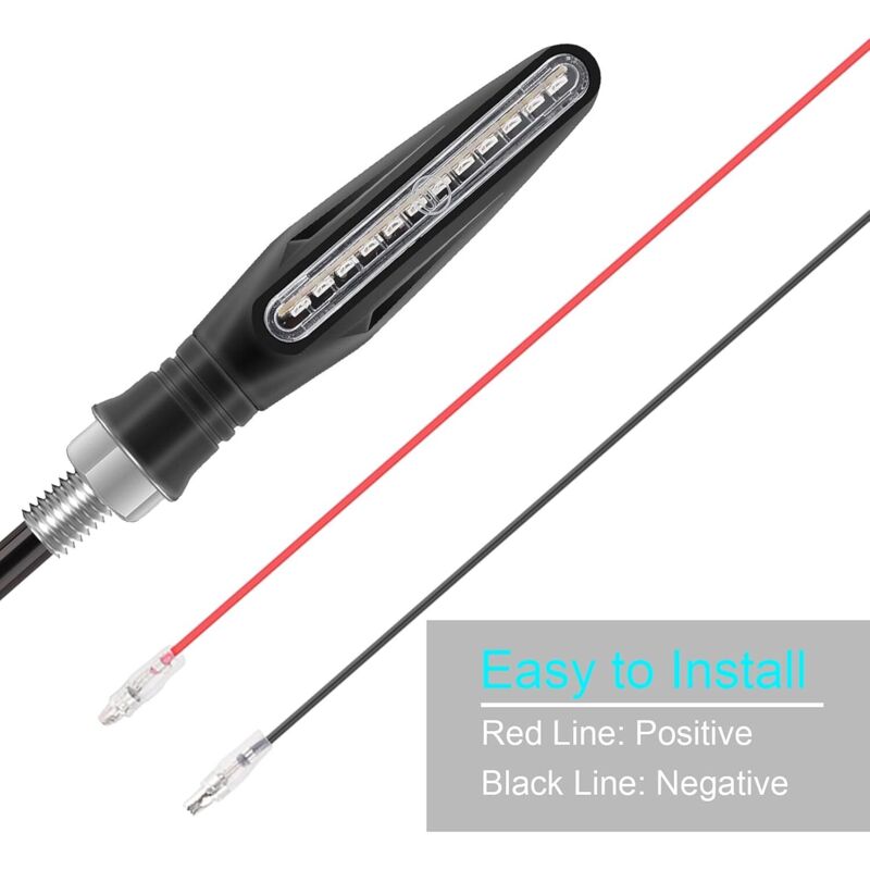 4 pcs Motorcycle Turn Signal Indicator Light 12V 12 LED Bulbs - Image 4