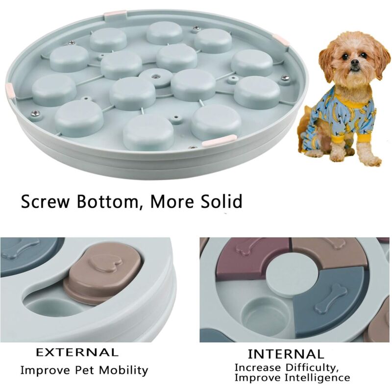 Smart Dog Toys, Slow Down Eating Dog Toys, Non-Slip Intelligence Puzzle Toys For Dogs, Puppy And Cats - Image 4