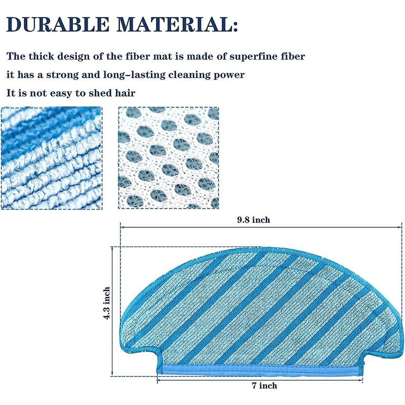 10 pcs Washable Cloth Mop Pads RObot Vacuum Cleaner Replacement Parts - Image 4