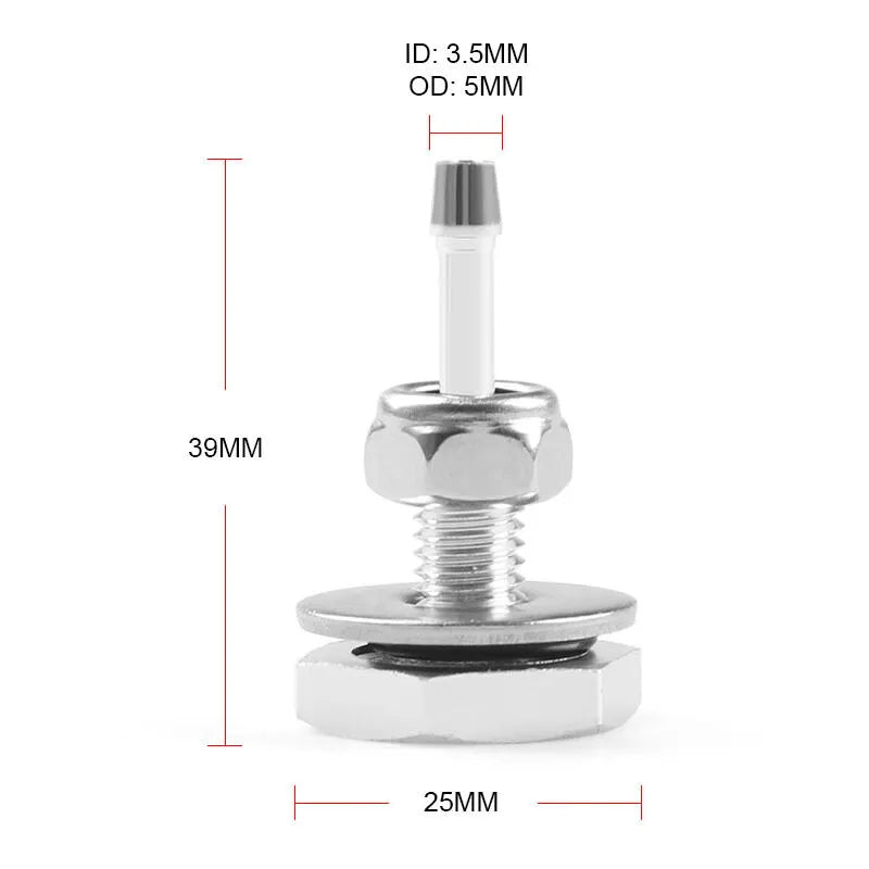 Turbocharger Boost Gauge Mounting Kit, Universal Car Turbocharger Silicone Boost Hose Pipe Nipple Turbo Vacuum Gauge - Image 3