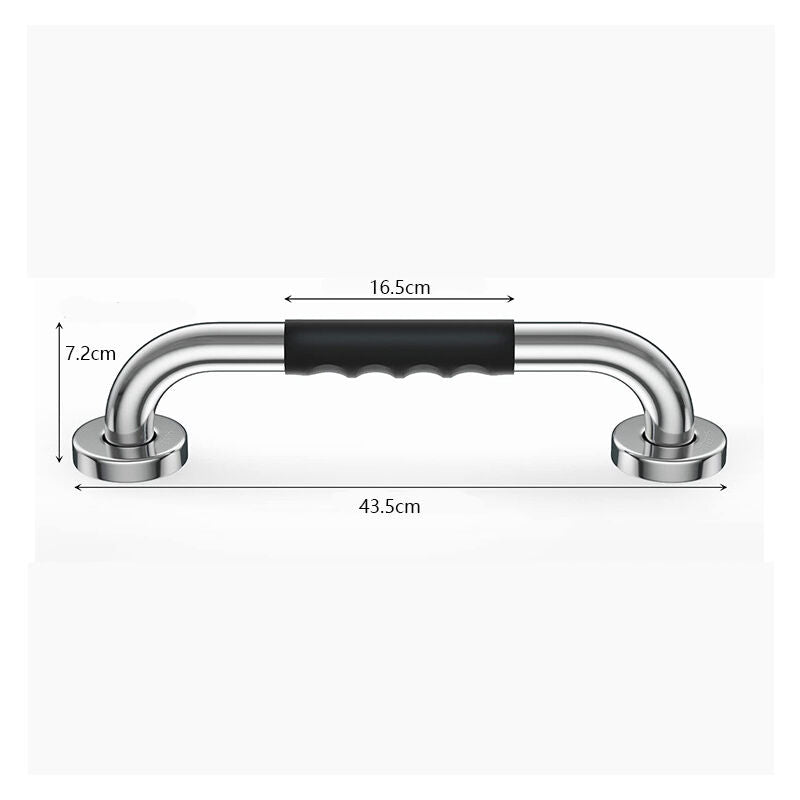 Black Safety Bathtub 40Cm, Non-Slip, Wall-Mounted Stainless Steel Grab Bar, For Bathroom Toilet Handle For - Image 4