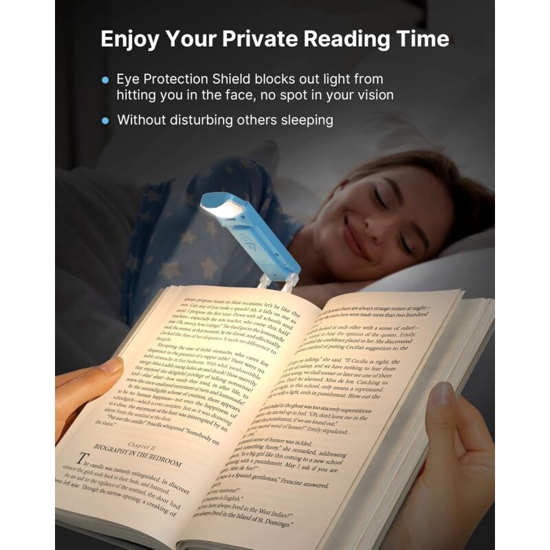 Rechargeable Book Light, Portable Book Light For Reading, 3 Color Temperatures And 5 Brightness Levels, Gift For Kids - - Image 4