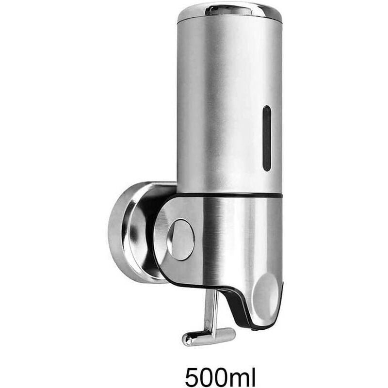 Wall Mounted Soap Dispenser - Manual Soap Dispenser For Kitchen, Bathroom, Shampoo, Shower Gel (500Ml) - Image 4