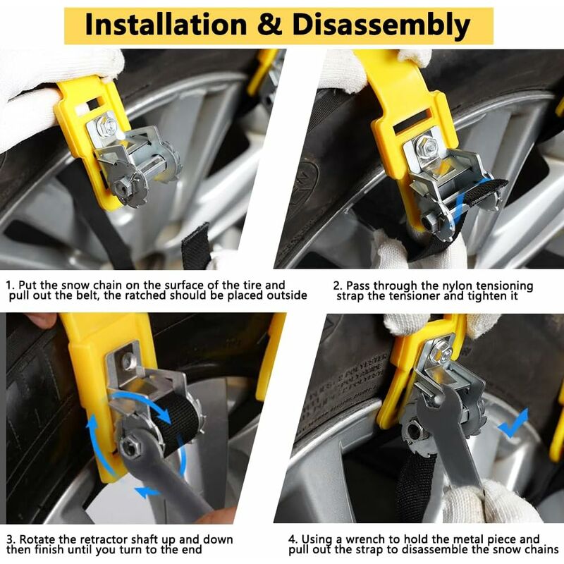 Snow Chains 6Pc Suitable For 165-275Mm - Image 4