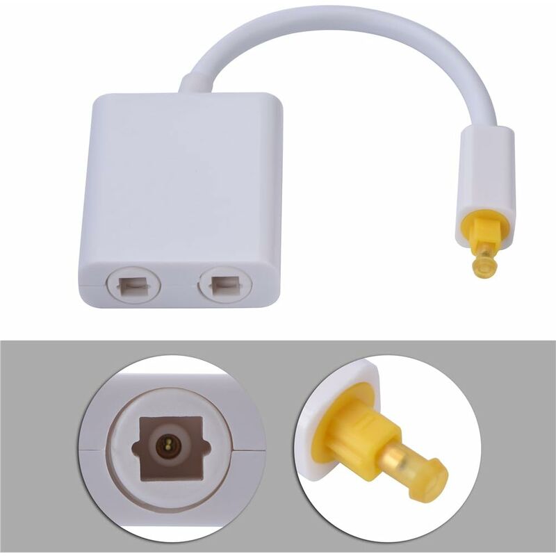 Dual Port Digital Optical Audio Splitter Easily Connect Multiple Components Without Swapping Connections Low Jitter - Image 4