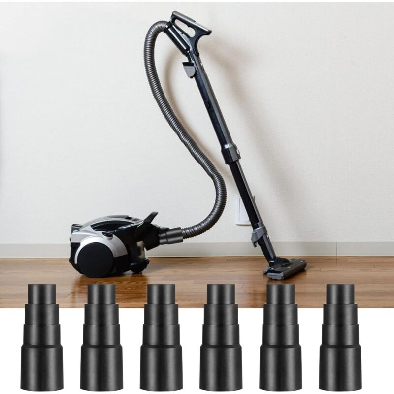 6 pcs Vacuum Hose Adapters, Vacuum Hose End Connector Adapters For Universal Shop Vacuums - Image 4