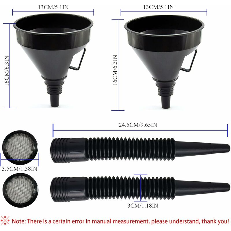 Plastic Multi-Function Oil Funnel With Flexible Extension Nozzle For Cars And Motorcycles, Engine Oil, Liquid, Diesel, - Image 4