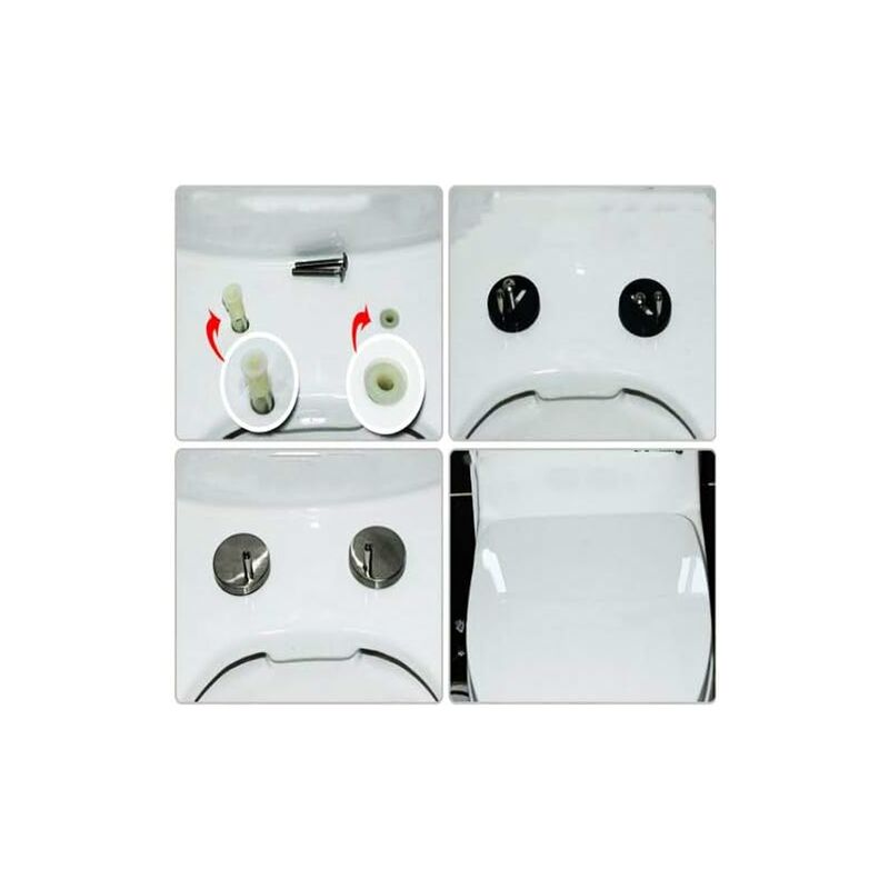 Toilet Seat Fixing,2 pcs Toilet Seat Screws Expanding Rubber Nuts Universal Toilet Seat Fittings Toilet Lid Cover - Image 4
