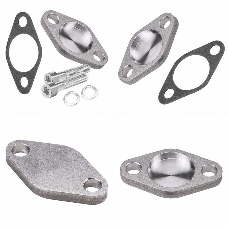 Valve Blanking Plate Egr Valve Blanking Block Plates Stainless Steel Kit With Gasket For E53 E38 E39 E46 X5 - Image 4
