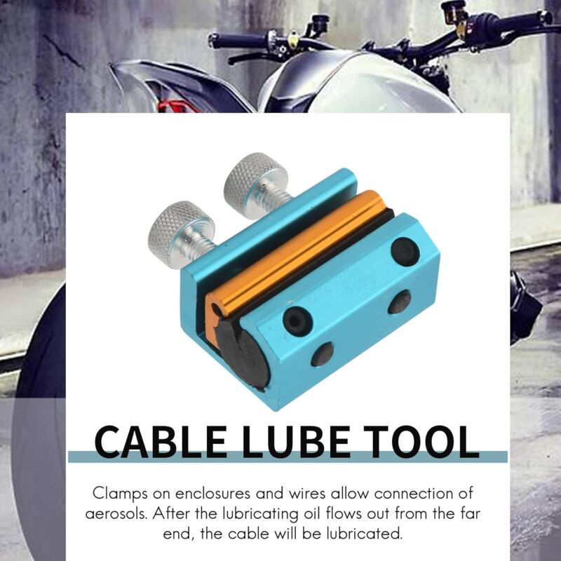Cable Lubrication Tool For Cable Grease Lubricator Brake Line Cable Fueling Lubrication (Blue) - Image 4