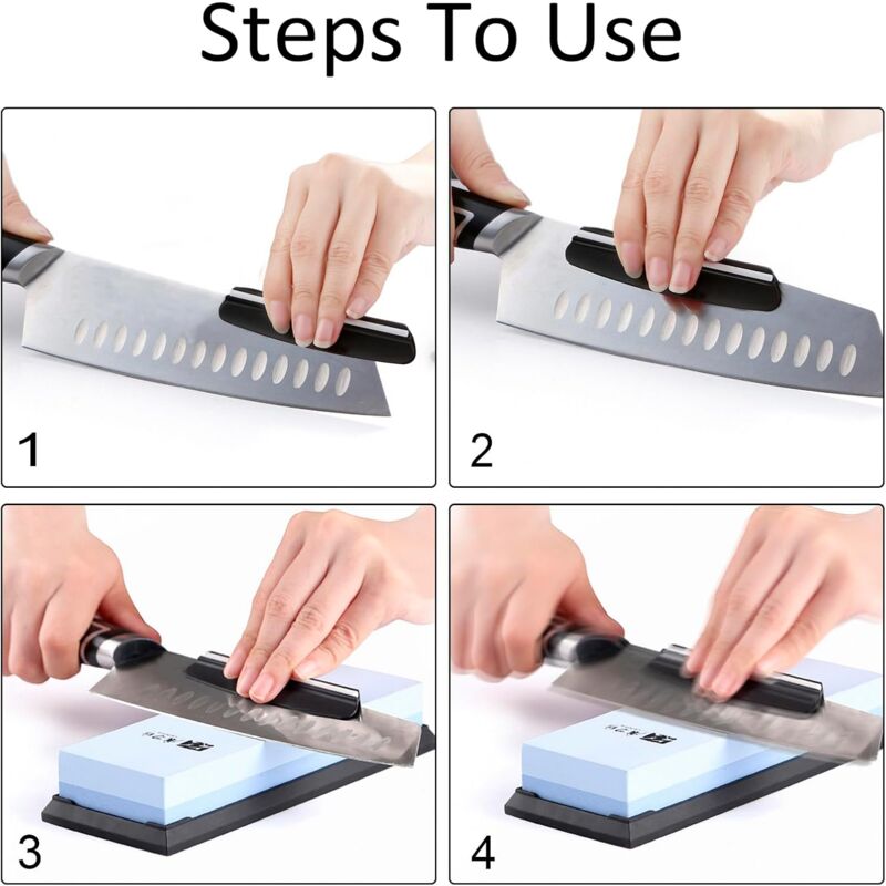 Knife Sharpening Guide Sanding Aid Angle Guide Sharpening Tools For Sharpening On Whetstone 2 Pieces Black - Image 4
