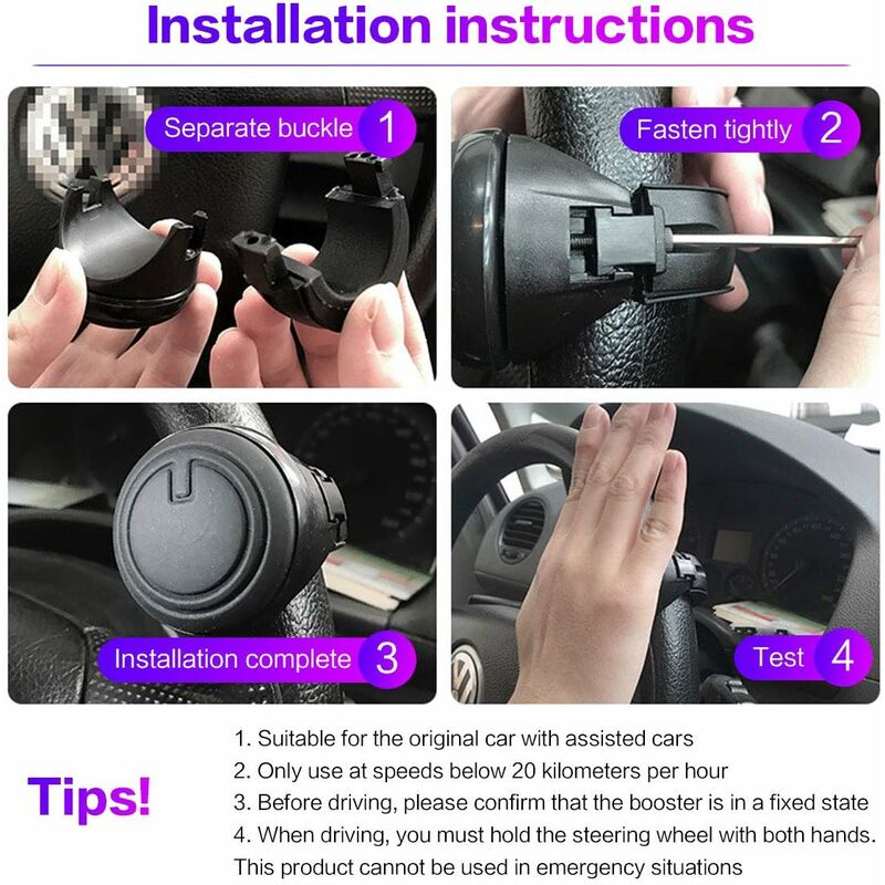 Car Steering Wheel Knob Handle Knob,Steering Wheel Booster Ball,Universal With Any Steering Wheel Suv, Tractors, Cars, - Image 4