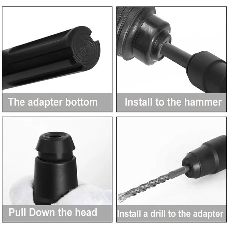 Sds Max To Sds Plus Adapter For ROtary Hammers, Sds Max To Sds Plus Drill Quick Change Tool, Chuck Adapter Quick Change - Image 4