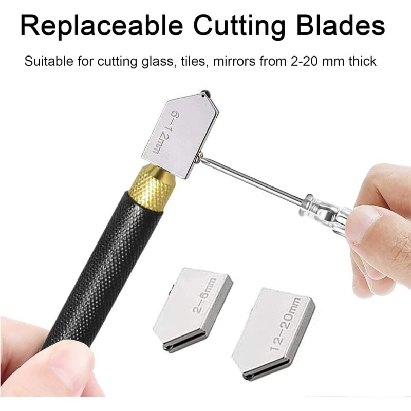 Professional Glass Cutter, Glass Cutting Tool, Pencil Style, Cut Glass 2-20Mm Thickness For Cutting - Image 4